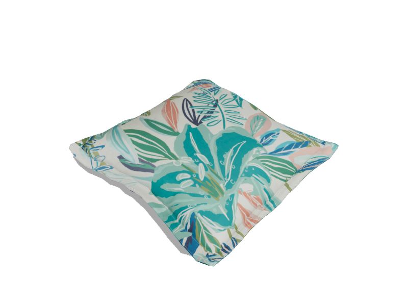 allen + roth Floral Dusty Blue Square Throw Pillow in the Outdoor  Decorative Pillows department at