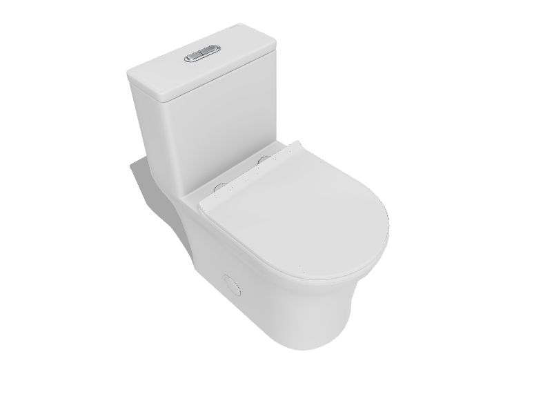 Swiss Madison Burdon Glossy White Dual Flush Elongated Standard Height