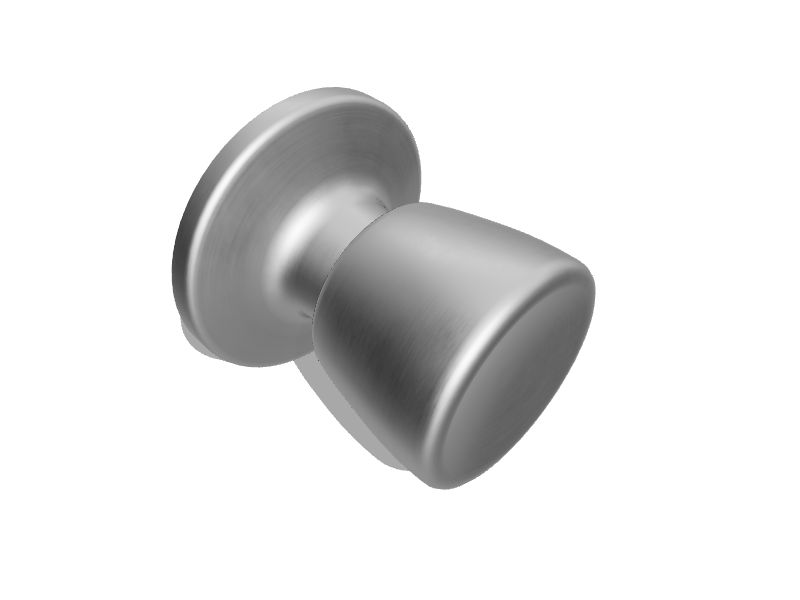 RELIABILT Gallo Stainless Steel Interior/Exterior Dummy Door Knob in