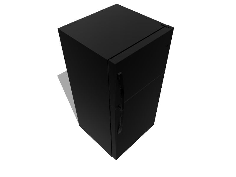 GE Garage Ready 19.1cu ft TopFreezer Refrigerator (Black) in the TopFreezer Refrigerators
