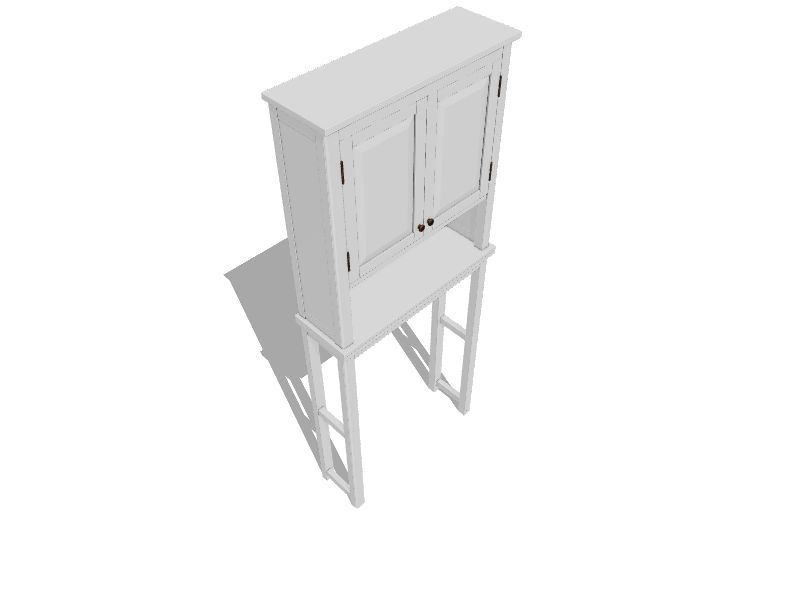 Alaterre Furniture Dorset Bath Over the Toilet Space Saver Storage with