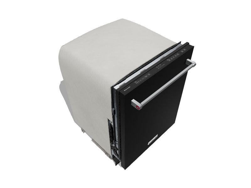 KitchenAid Top Control 24in BuiltIn Dishwasher With Third Rack (Black