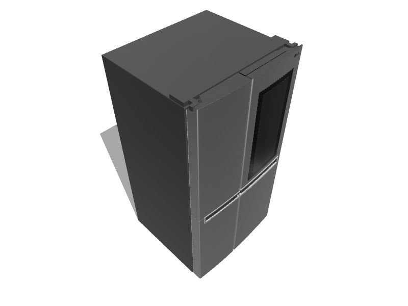 LG InstaView 26.8cu ft SidebySide Refrigerator with Ice Maker