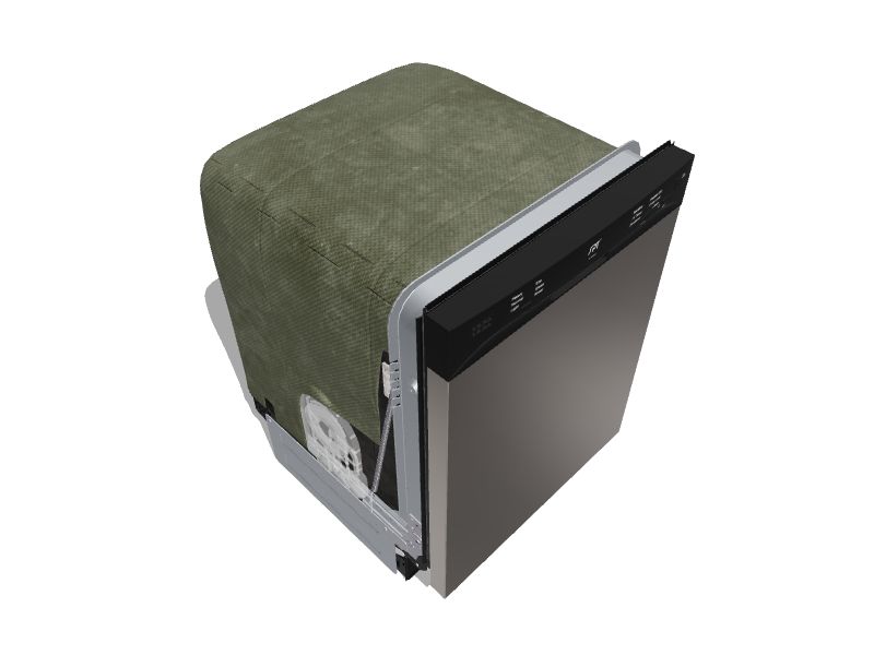 SPT Front Control 24in BuiltIn Dishwasher With Third Rack (Stainless