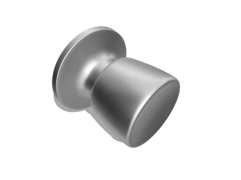 RELIABILT Baron Satin Nickel Interior Bed/Bath Privacy Door Knob