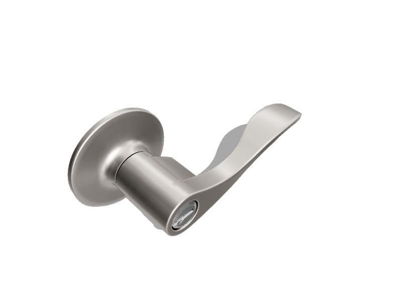 RELIABILT Olivia Satin Nickel Exterior Keyed Entry Door Handle in