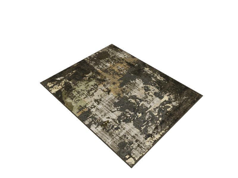 allen + roth Caldwell 8 X 10 Blue Indoor Abstract Area Rug in the Rugs