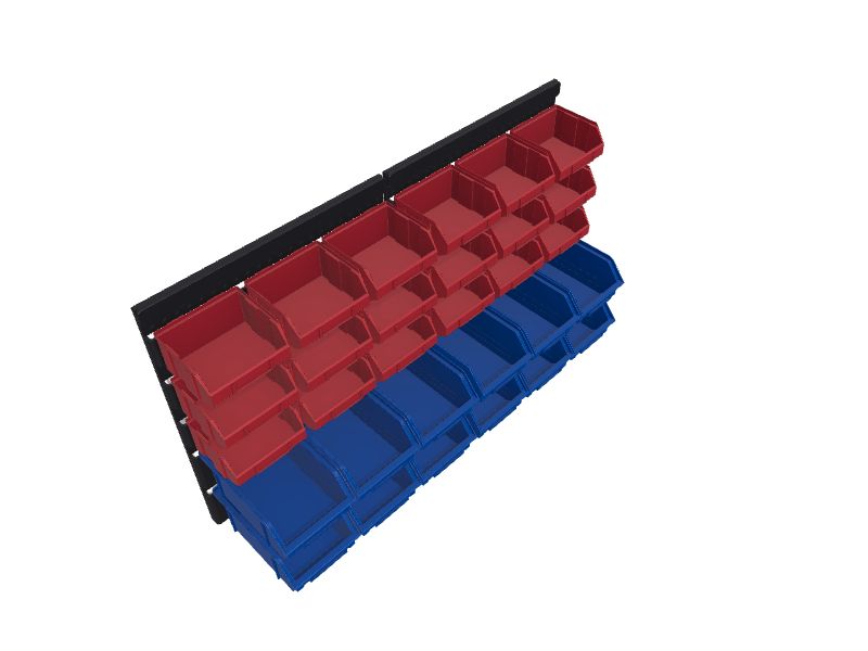 Fleming Supply 30-Compartment Plastic Small Parts Organizer in the