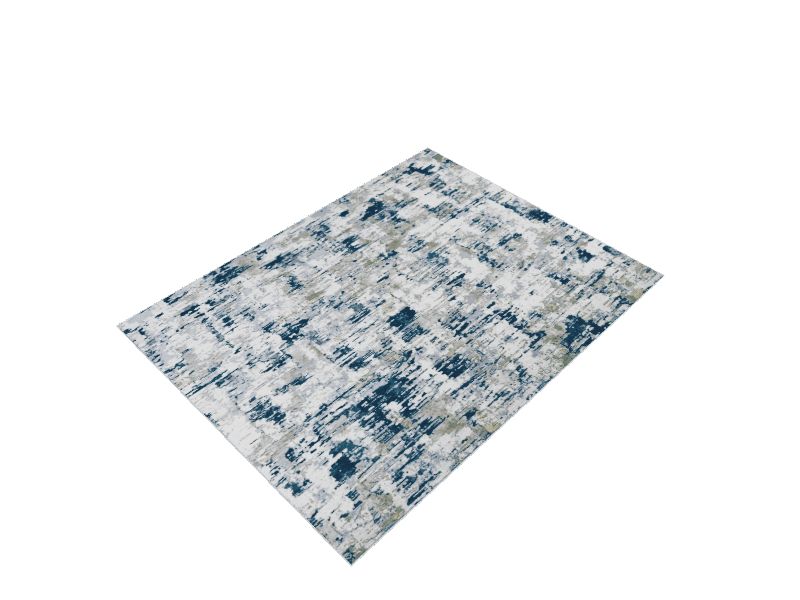 Origin 21 8 x 10 Gray/Blue Indoor Abstract Area Rug in the Rugs ...