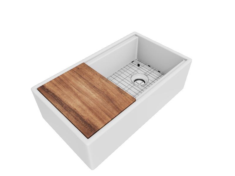 Superior Sinks 33-in x 19-in White Single Bowl Tall (8-in or Larger) Undermount Apron Front/Farmhouse Residential Workstation Kitchen Sink Superior Sinks 33-in x 19-in White Single Bowl Tall (8-in or Larger) Undermount Apron Front/Farmhouse Residential Workstation Kitchen Sink