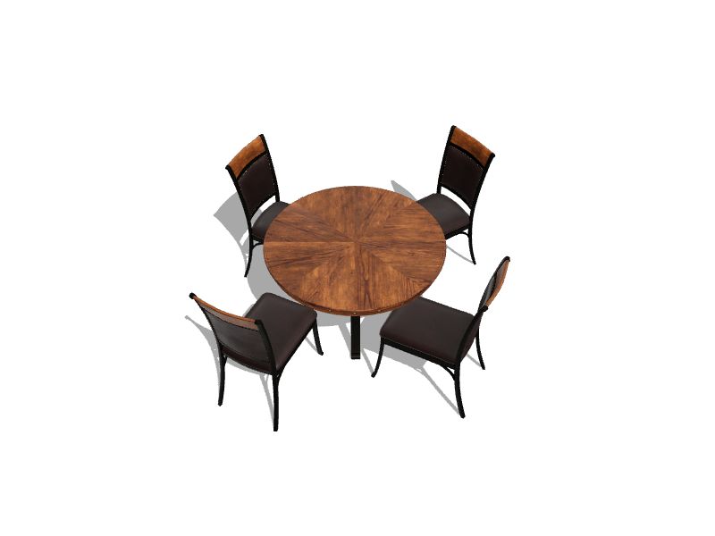 Powell Franklin Dark Brown Contemporary/Modern Dining Room Set with ...