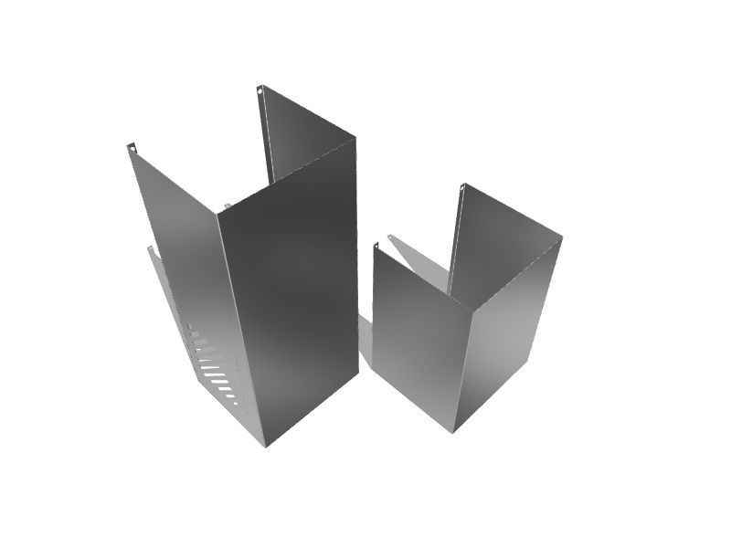 GE Wallmounted Range Hood Flue Cover 2Pack (Stainless Steel) in the