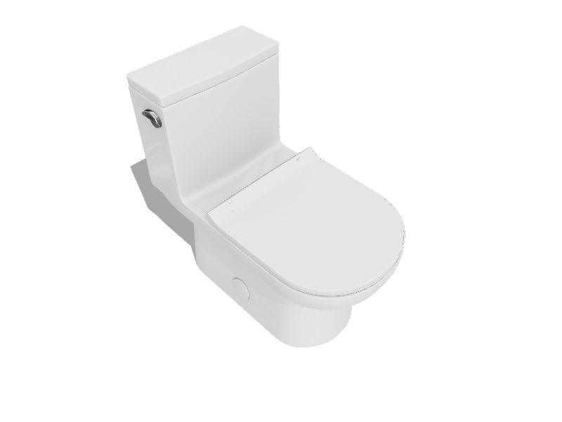 Swiss Madison Daxton Glossy White Elongated Standard Height Soft Close