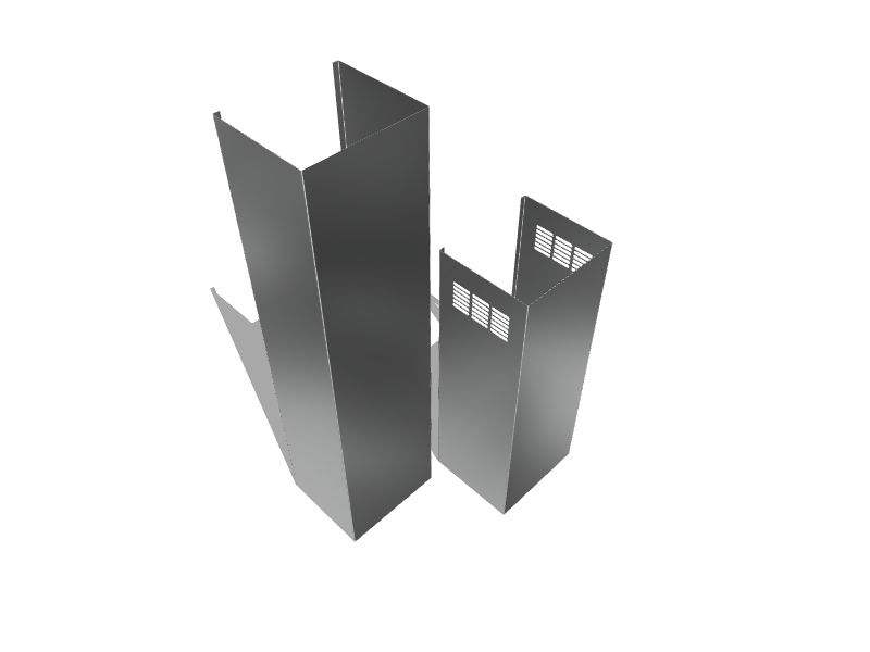 GE Wallmounted Range Hood Flue Cover (Stainless Steel) in the Range