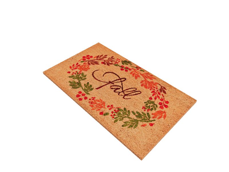 Callowaymills 17x29 Inches Multicolor Coir Outdoor Christmas Mat All