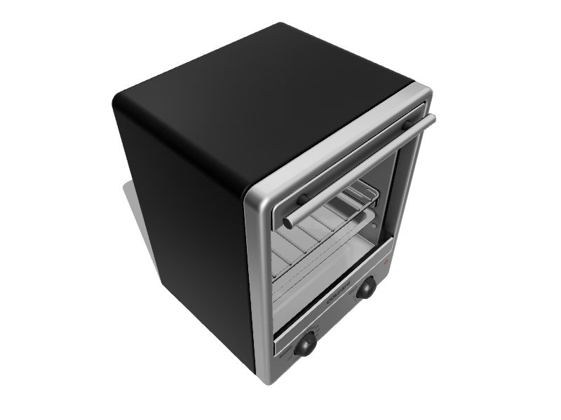 Courant 4-Slice Toaster, Black/Stainless