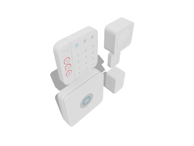 Ring Alarm Security Kit with Verizon LTE - White (4K11V90ENV)