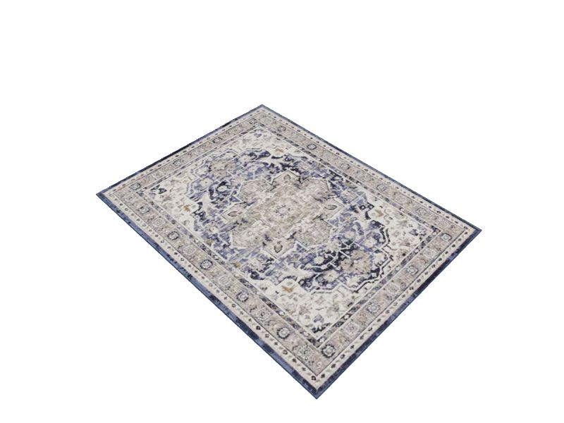 Linon Indoor Outdoor Washable Alfie Polyester Accent 2'x3' Rug in Ivory and  Blue, 1 - Fry's Food Stores