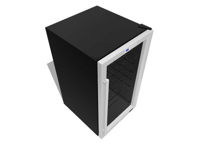 NewAir 19in W 33Bottle Capacity Stainless Steel and Black