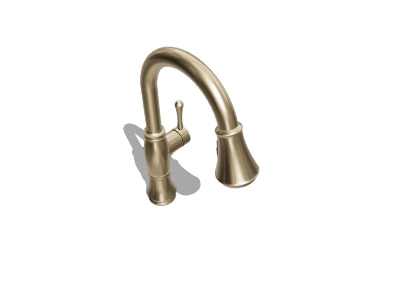 9197-CZ-PR-DST : Delta Cassidy Single Handle Pulldown Kitchen Faucet, Champagne  Bronze