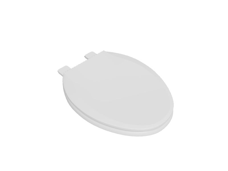 American Standard Bedminster Wood White Elongated Soft Close Toilet Seat in the Toilet Seats