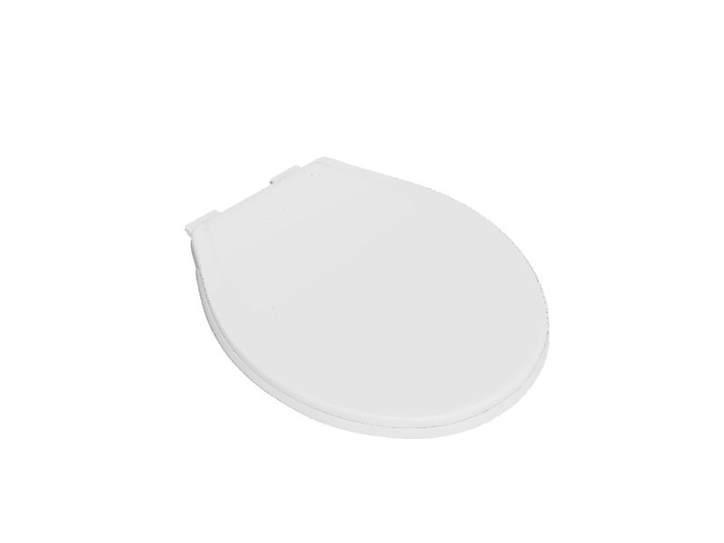 American Standard MightyTuff Plastic White Round Soft Close Toilet Seat in the Toilet Seats