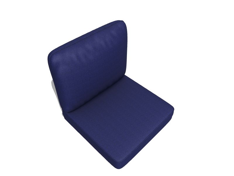 Haven Way 26-in x 23-in 2-Piece Navy Linen Piping Patio Chair Cushion in  the Patio Furniture Cushions department at