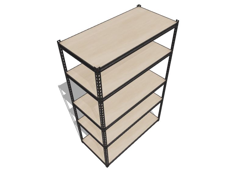 Heavy Duty Steel Utility Shelving Unit, How To Measure Corner Shelves In Sketchup