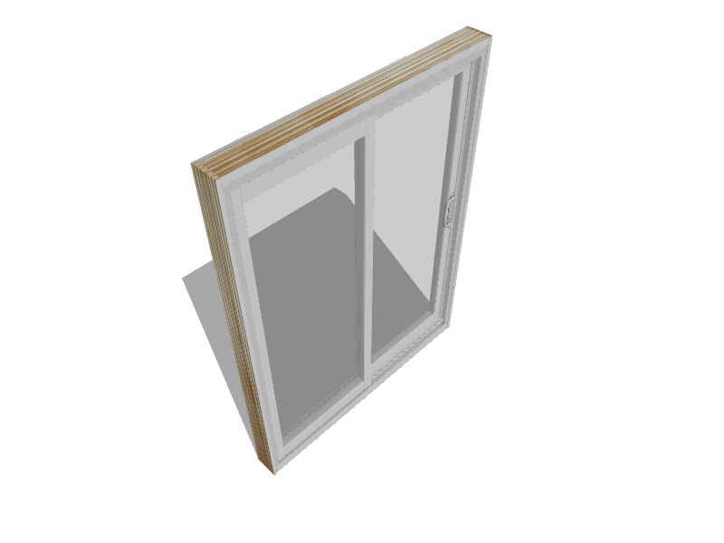 Dusco Patio Doors 60in x 80in x 69/16in Jamb Lowe Argon White