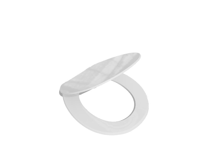 KOHLER Brevia Plastic White Round Soft Close Toilet Seat at