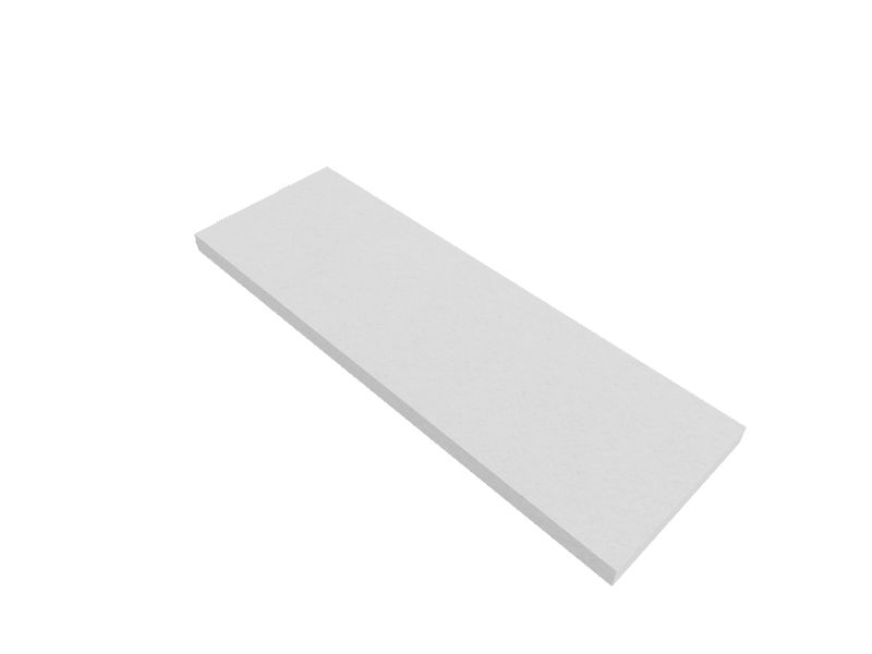 2x 24 x 72 White Foam Upholstery Sheet with Medium Density Foam Pad