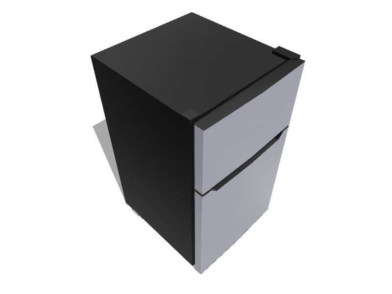 Hisense 3.3-cu ft Counter-depth Freestanding Mini Fridge (Silver