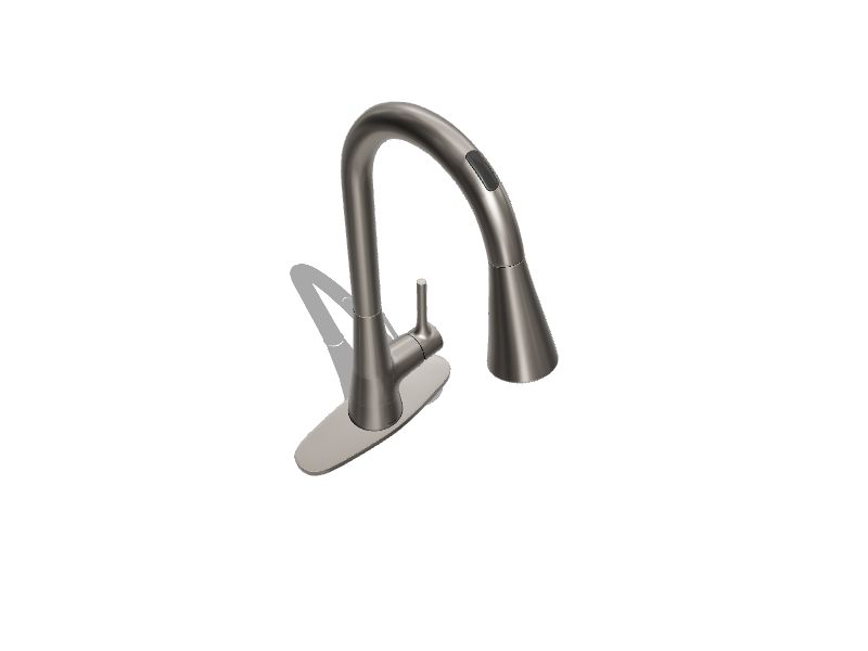 Moen Sarai 87836EVSRS Smart Faucet Spot Resist Stainless 1-Handle  Deck-Mount Pull-Down Voice Activated Kitchen Faucet (Stainless Steel) 並行輸入品  キッチン