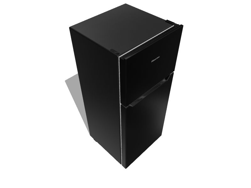 Hisense 4.4-cu ft Counter-depth Freestanding Mini Fridge Freezer  Compartment (Black Stainless Steel) ENERGY STAR in the Mini Fridges  department at