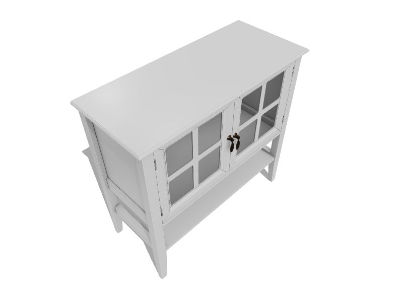 Baxton Studio Chauncey Traditional White Wood Pine China in the