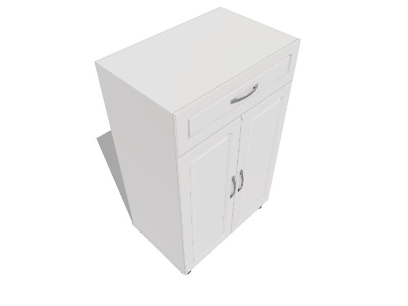  Ameriwood Home Kendall 24 3 Drawer Base Cabinet in White :  Home & Kitchen