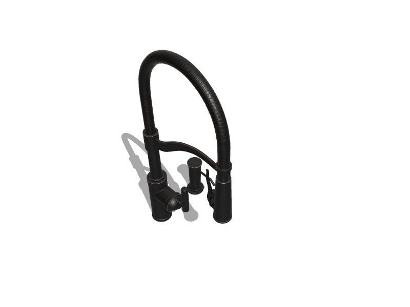 allen + roth Talbert Oil Rubbed Bronze Single Handle Pull-down Kitchen ...