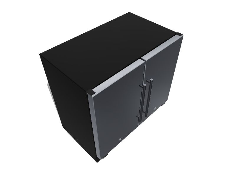 Summit Appliance 5.8-cu ft Counter-depth Undercounter Mini Fridge Freezer  Compartment (Stainless Steel Doors and Black Cabinet) in the Mini Fridges  department at