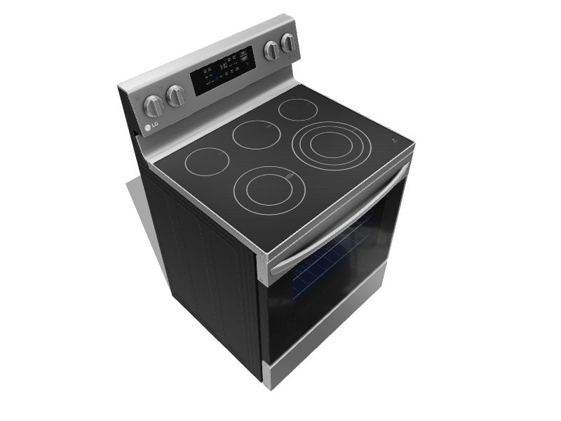 LREL6323S LG 30 WiFi Enabled 6.3 cu.ft. Electric Range with Convection and  AirFry - Stainless Steel