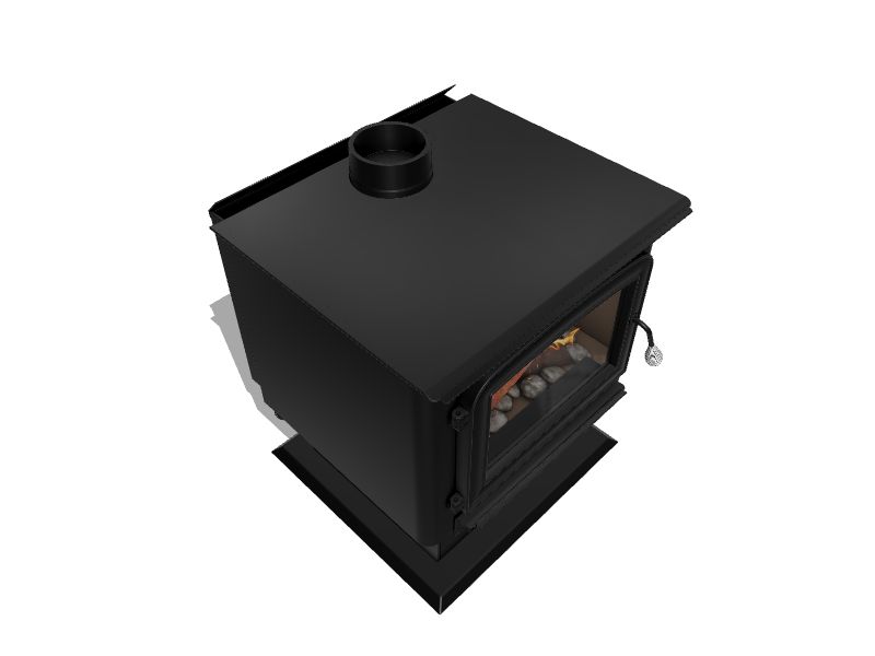 Ashley Hearth Products 2500-sq ft Heating Area Firewood and Fire Logs Stove  in the Wood Stoves u0026 Wood Furnaces department at Lowes.com