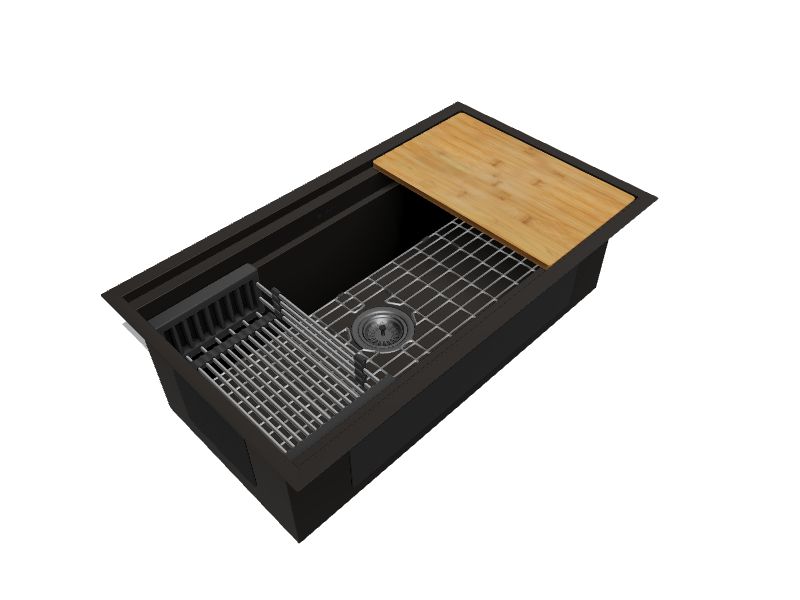 akdy stainless steel kitchen sink bottom grid