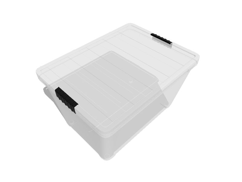 IRIS Stack and Pull Large 13.25-Gallons (53-Quart) Clear Tote with Latching  Lid in the Plastic Storage Containers department at