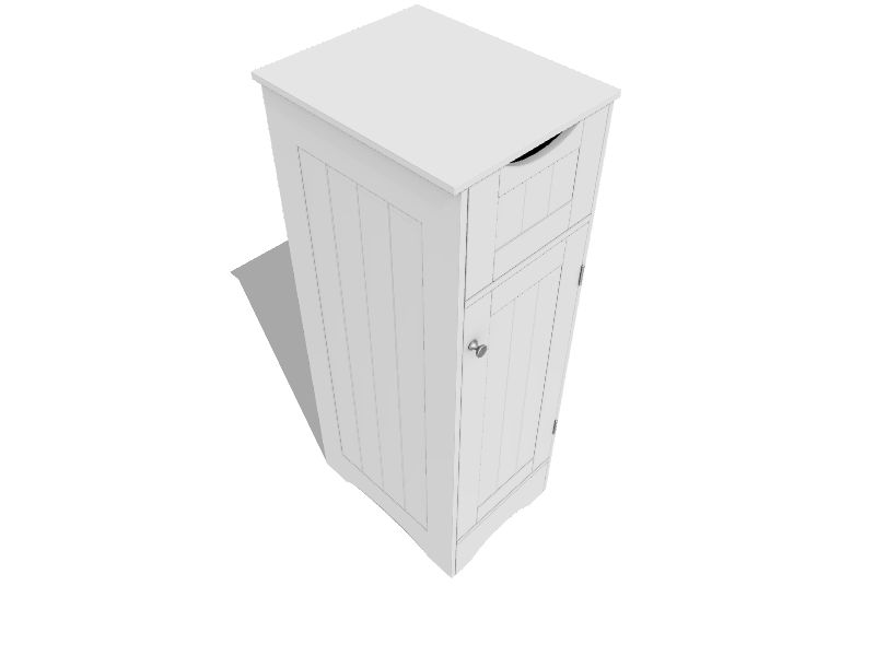 RiverRidge Home Ashland Slim Cabinet with Drawer - White