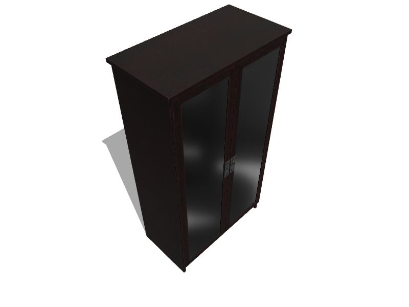 Ameriwood Home Quinton Point Black 4Shelf Bookcase with Doors (29.56