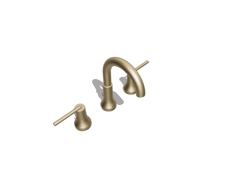 Delta Trinsic Champagne Bronze 4-in centerset 2-handle WaterSense