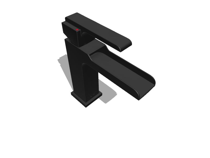 Delta Ara Matte Black Single Hole 1Handle WaterSense Bathroom Sink Faucet with Deck Plate in