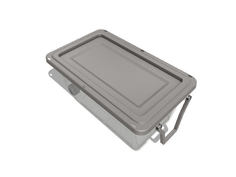 Project Source Large 40-Gallons (160-Quart) Clear Rolling Tote with  Standard Snap Lid at