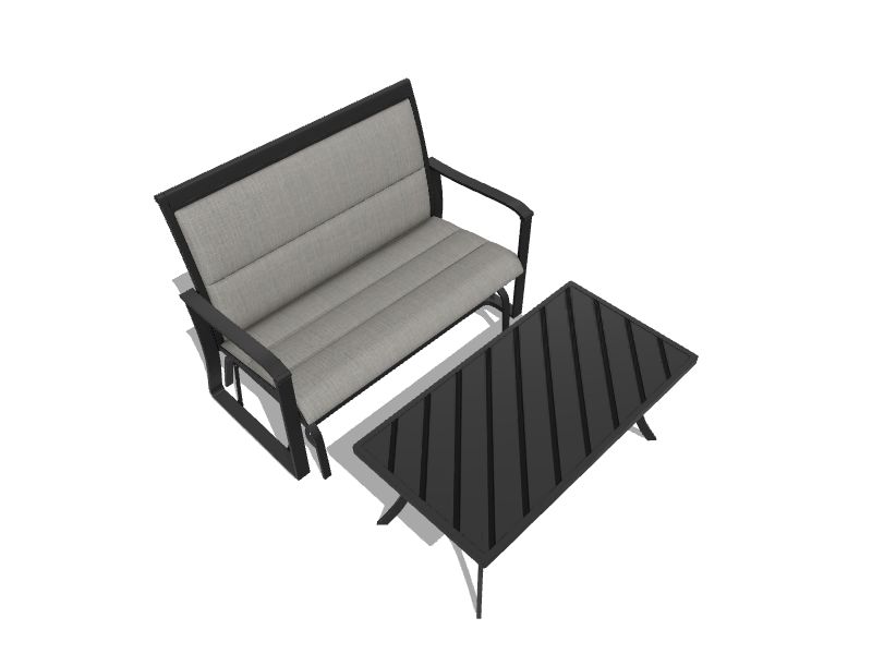 Style Selections Melrose 2Piece Patio Conversation Set with Gray in the Patio Conversation Sets