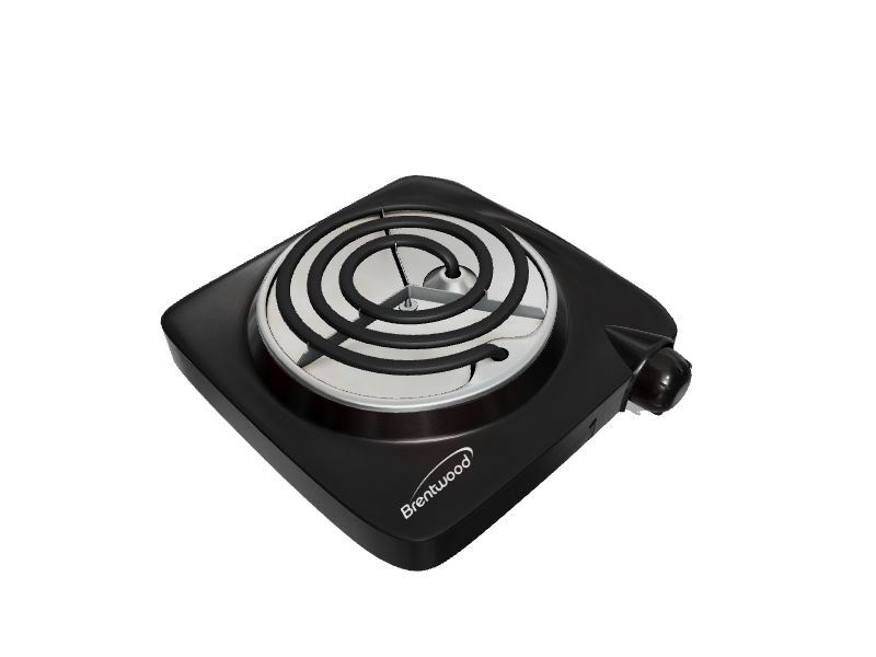 Brentwood Black 1000 Watt Single Electric Burner