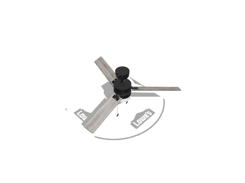 Harbor Breeze Vue 44in Matte Black with Mocha/Cocoa Blades LED Indoor Ceiling Fan with Light (3